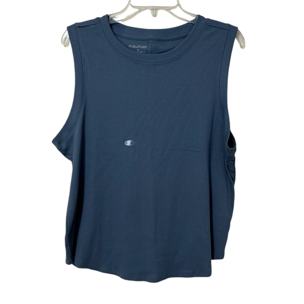 Maurices Women’s Plus Size 1X Sleeveless Blue Shirt